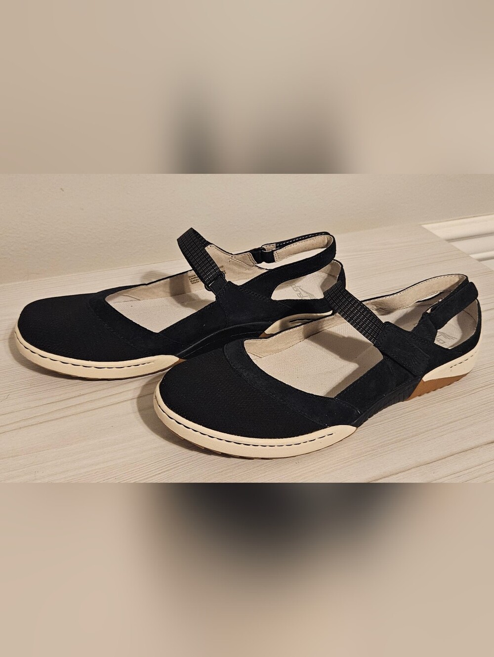 Women’s Dansko Black Suede Raeann Mary Jane Comfort Shoe Sandal EU 41 / US 10.5 - Picture 4 of 8